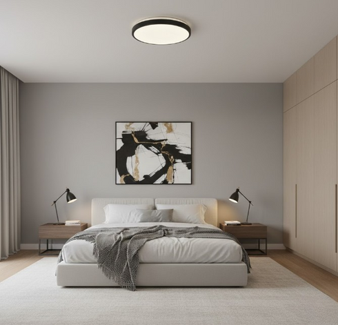 Hanna LED Deckenleuchte Rund E27 | Shiraki