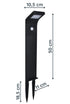 Seraphine Solar Gartenleuchte | LED Solarleuchte mit Bewegungsmelder | Shiraki