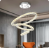 Ingrid K9 Kristall Pendelleuchte 3-Ring Dimmbar | Shiraki