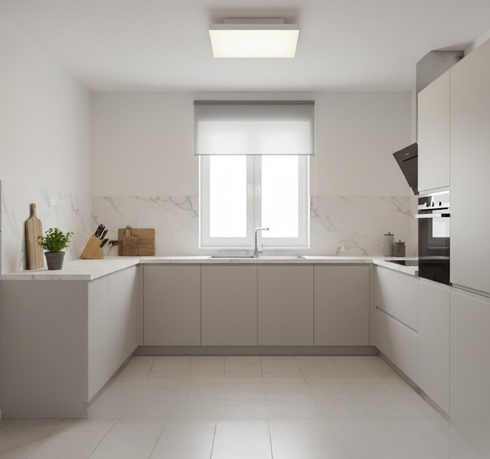 Zaira Rahmenlose Dimmbare Deckenlampe mit LED-Panel | Shiraki