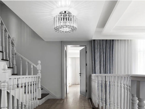 Alina Crystal Chandelier Ceiling Light K9 E27