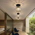 Liliane E27 Mini-Kristall-Deckenleuchte Schwarz LED | Shiraki