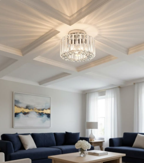 Alina Crystal Chandelier Ceiling Light K9 E27