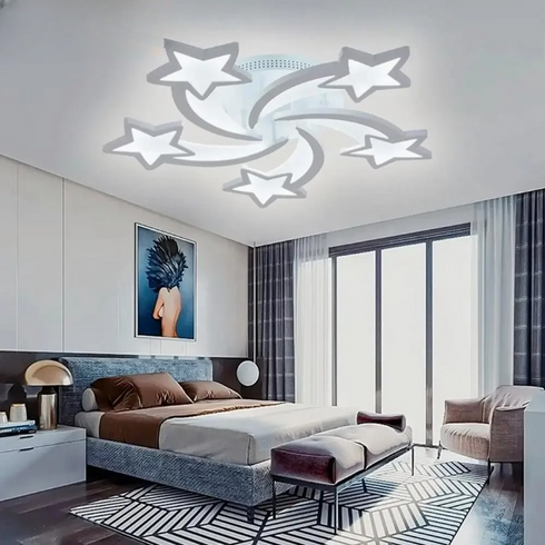 Véla – Nordische LED-Deckenleuchte mit Stern-Design | Shiraki