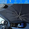 Shinkaze 360° Auto-Sonnenschutzschirm – Faltbarer UV-Schutz für Windschutzscheibe mit Carbonrahmen & Drehgriff