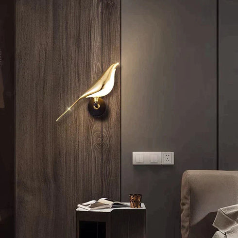Skandinavische LED-Vogel-Wandleuchte