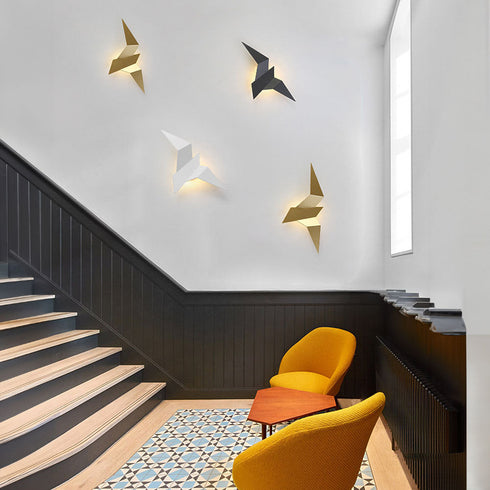 Kreative Wandleuchte in Vogel-Design