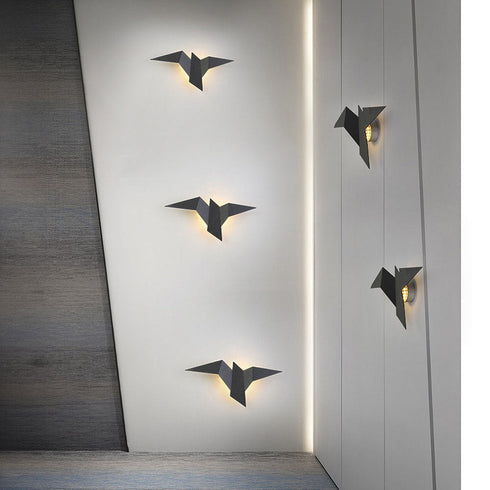 Kreative Wandleuchte in Vogel-Design