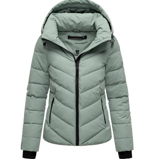 Yuna Damen Steppjacke mit Kapuze & Reißverschluss