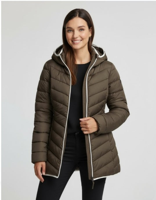 Katharina Damen Leichte Steppjacke mit Kapuze