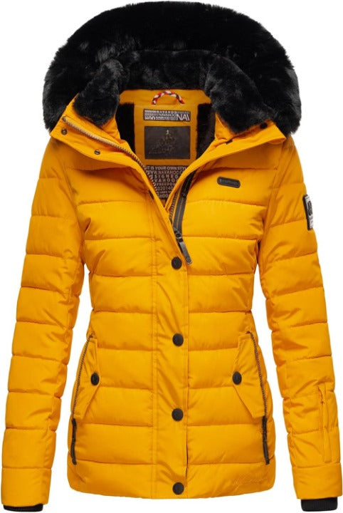 Lorelei Damen Winter Steppjacke mit abnehmbarer Kapuze