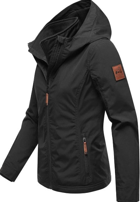 Seren Damen Winter leicht Übergangsjacke mit Kapuze