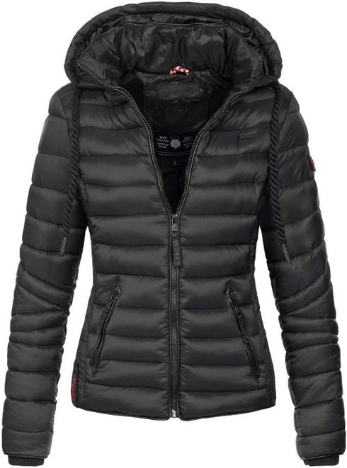 Tilda Damen Übergangs-Steppjacke mit Kapuze