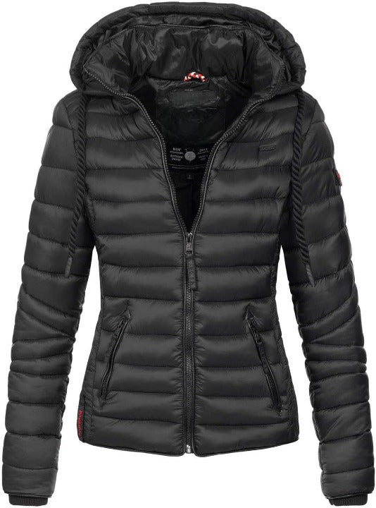 Tilda Damen Übergangs-Steppjacke mit Kapuze