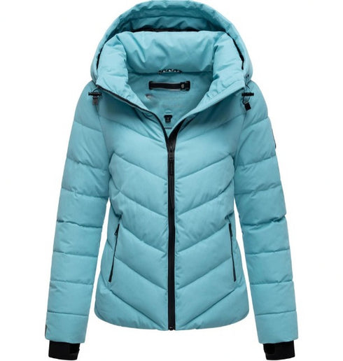 Yuna Damen Steppjacke mit Kapuze & Reißverschluss