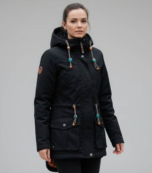 Noa Damen Übergangsjacke mit Teddyfleece & Kapuze