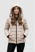 Liora Damen Winter-Steppjacke mit abnehmbarer Kapuze