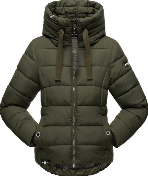 Elara Damen Winter Steppjacke mit Stehkragen