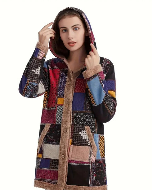 DAMEN FLEECEJACKE MIT KAPUZE | STYLISCHE UND FUNKTIONALE