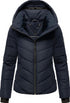 Liora Damen Winter-Steppjacke mit abnehmbarer Kapuze