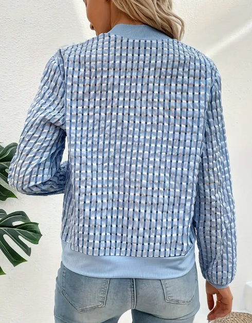 DAMEN LANGARM ÜBERGANGSJACKE MIT DURCHGEHENDEM REISSVERSCHLUSS