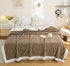 Agnes warme Sherpa kuschelige Decke aus Korallenfleece Braun | Shiraki