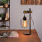 EmberLoft – Retro Industrietischlampe mit Holz & Metall