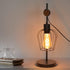 EmberLoft – Retro Industrietischlampe mit Holz & Metall