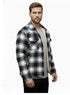 Falkorax Herren Flanell-Hemdjacke fleecegefüttert warm