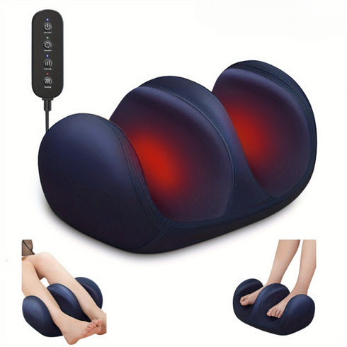 Fußmassagegerät mit Wärme | 3 Heizstufen Shiatsu & Knetmassage für Füße und Beine