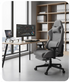 Alessio Drehbarer Gaming-Stuhl – Ergonomische hohe Rückenlehne mit Fußstütze