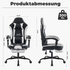 Rafello Pro Gaming-Stuhl mit Fußstütze – Ergonomischer Komfort