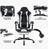 Rafello Pro Gaming-Stuhl mit Fußstütze – Ergonomischer Komfort