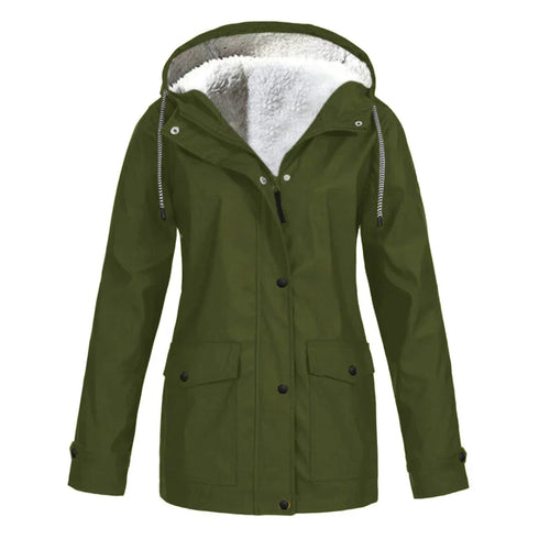 MODISCHE DAMEN-REGENJACKE | WARM UND BEQUEM
