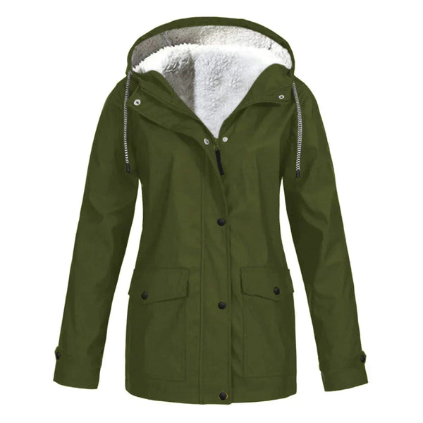 MODISCHE DAMEN-REGENJACKE | WARM UND BEQUEM