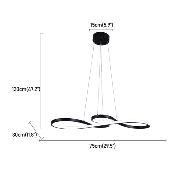 Freya LED Pendelleuchte Kronleuchter Dimmbare Deckenlampe | Shiraki