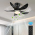 Intelligenter LED-Deckenventilator | Europäischer Stil mit Fernbedienung, 3-Farbwechsel