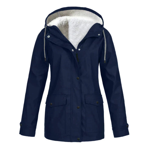 MODISCHE DAMEN-REGENJACKE | WARM UND BEQUEM
