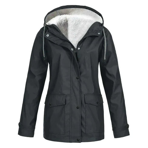 MODISCHE DAMEN-REGENJACKE | WARM UND BEQUEM