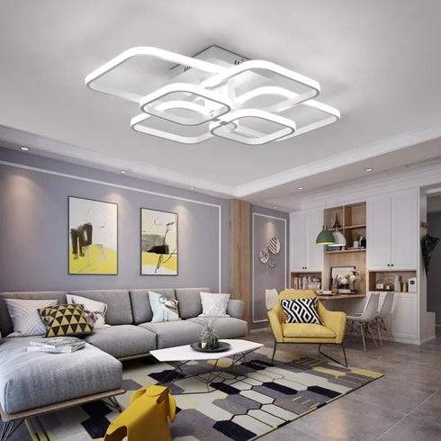 Minimalistisches Acrylic LED Deckenlicht | Modernes Quadrat-Design