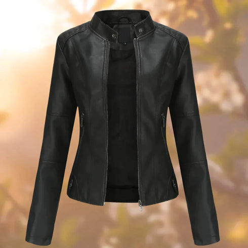 STYLISCHE BIKERJACKE FÜR DAMEN | TAILLIERTE PASSFORM
