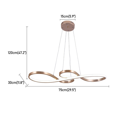 Freya LED Pendelleuchte Kronleuchter Dimmbare Deckenlampe | Shiraki
