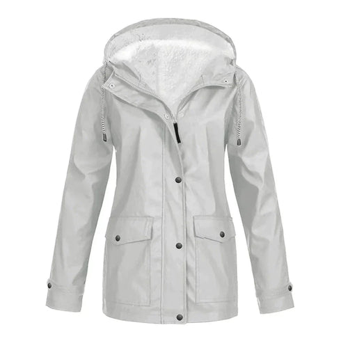 MODISCHE DAMEN-REGENJACKE | WARM UND BEQUEM