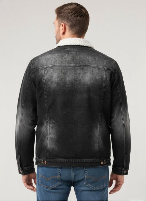 Helgarn Herrenjacke – Arbeitskleidungsstil, normale Passform, zum Anknöpfen