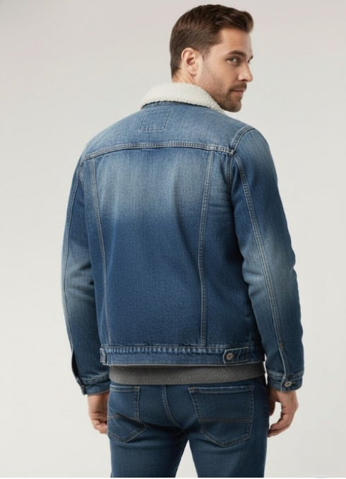 Valkron Herren Freizeitjacke mit Brusttaschen normale Passform