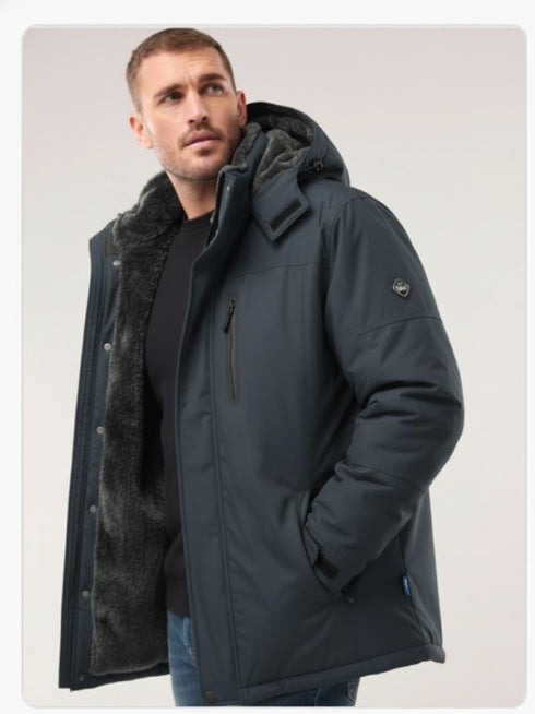 Helmarth Herren Ski- und Winterjacke – winddicht warm Kapuze