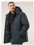 Helmarth Herren Ski- und Winterjacke – winddicht warm Kapuze