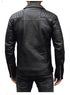 Vortexar Herren Leder-Bikerjacke – echtes Lammleder rockiger Stil