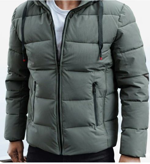 Valcorus Herren Winterjacke mit Kapuze & Fellbesatz – warm