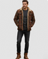 Magnus Herren Winterjacke warm winddicht kariert | Shiraki